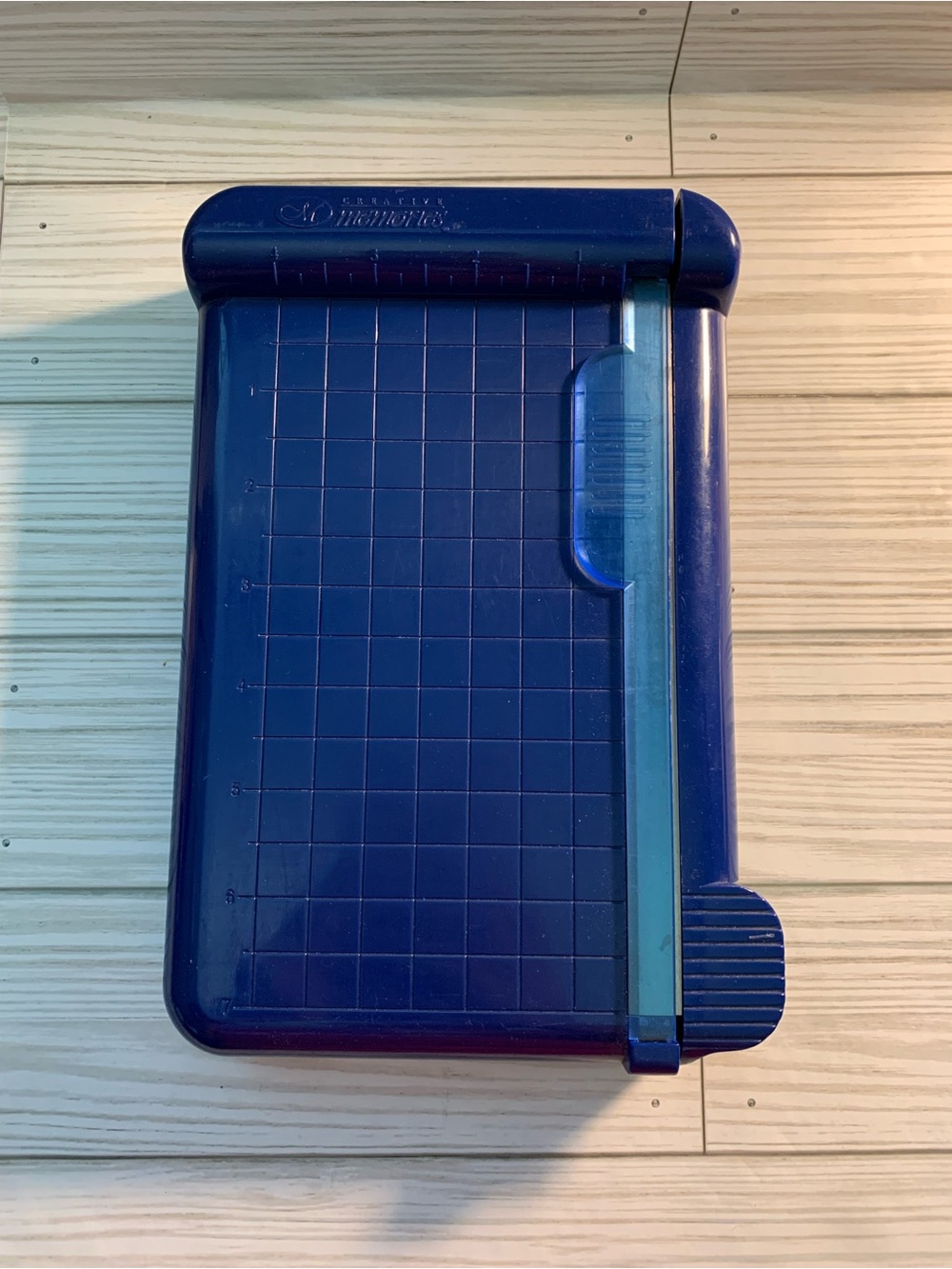 EUC Creative Memories Blue Paper Trimmer / Cutter